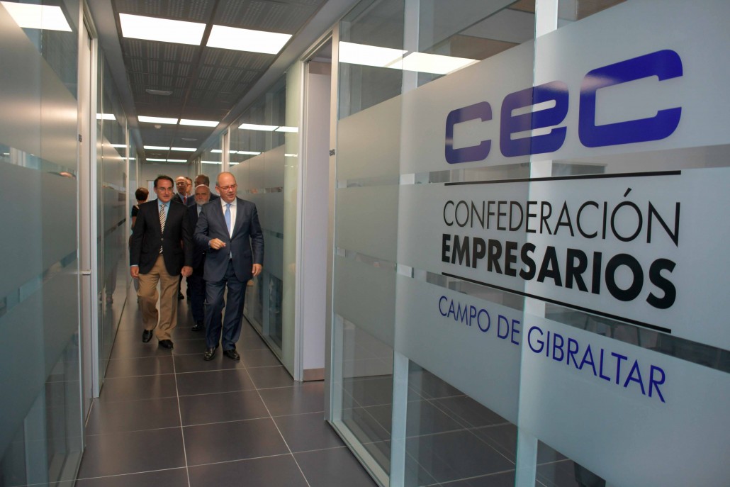 Los presidentes de CEC y CEA, en las nuevas oficinas del Campo de Gibraltar