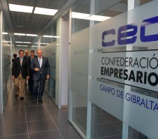 Los presidentes de CEC y CEA, en las nuevas oficinas del Campo de Gibraltar