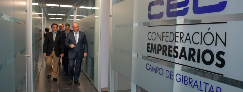 Los presidentes de CEC y CEA, en las nuevas oficinas del Campo de Gibraltar