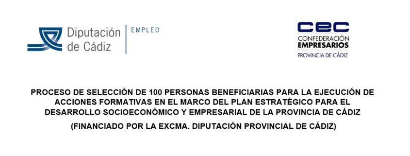 IMAGEN PROCESO SELECCION 100 PERSONAS. PLAN ESTRATEGICO