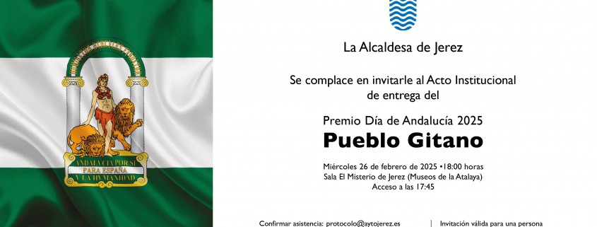 Invitación Premio Día de Andalucía