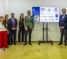 Empresas patrocinadoras y colaboradoras de la Noche de la Empresa con el presidente y secretaria general de la CEC